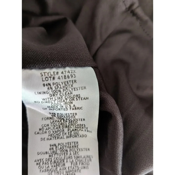 Xscape Black Sleeveless Long Gown Formal Dress Asymmetrical Neckline Size 16 - Picture 8 of 10